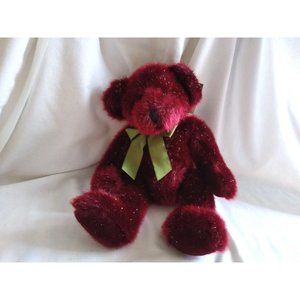 Vintage Russ Berrie Festive Gatherings - 14" Bear‎ SPANGLES New Tags